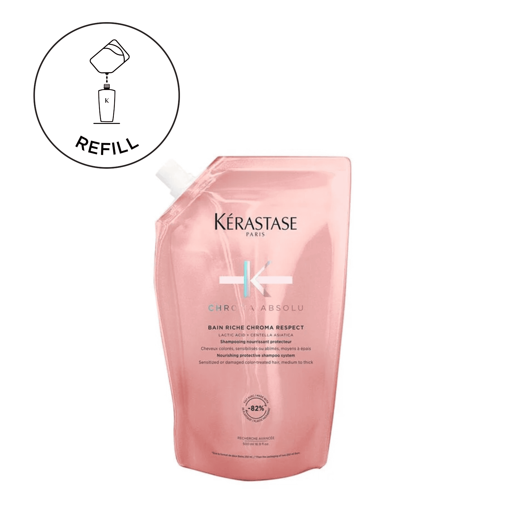 Bain Riche Chroma Respect Shampoo Refill Pouch 500ml Main image
