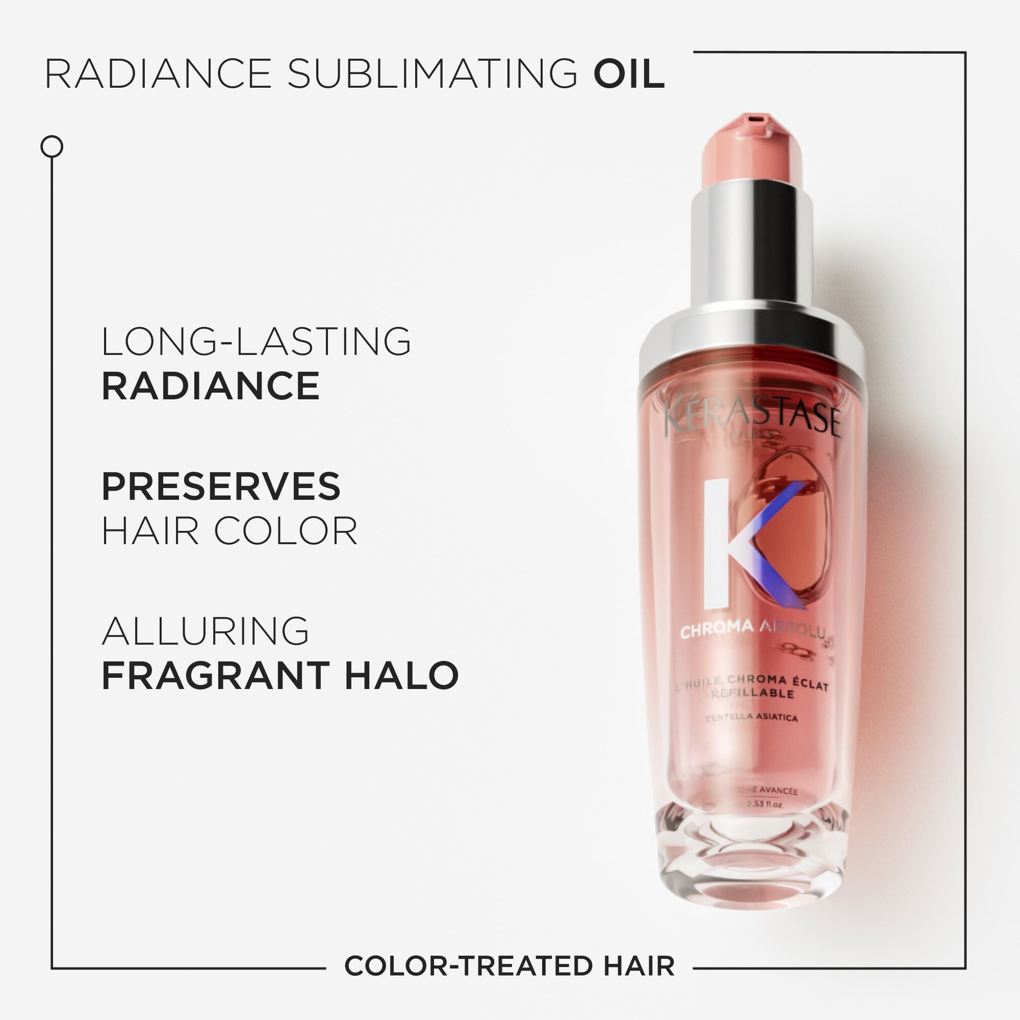 L'Huile Chroma Éclat Refillable Hair Oil 75ml