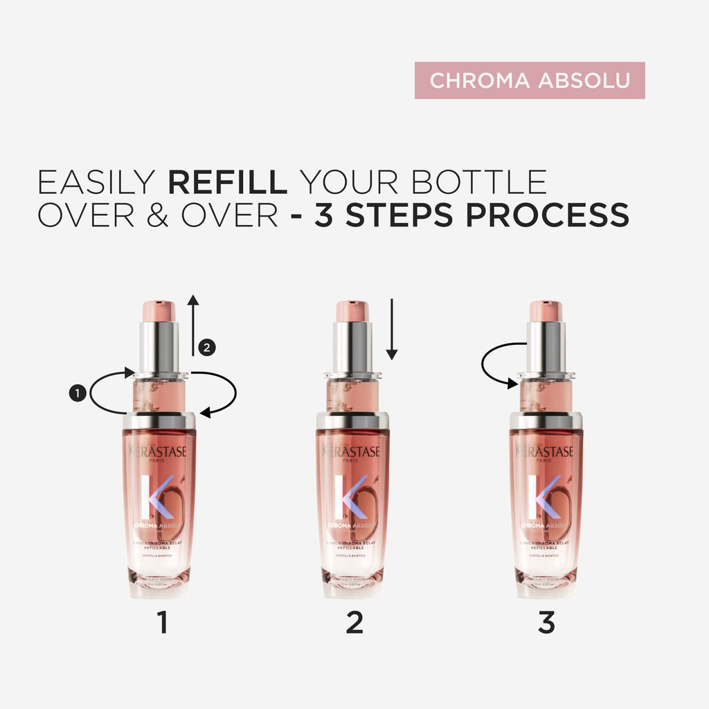 L'Huile Chroma Éclat Refillable Hair Oil 75ml