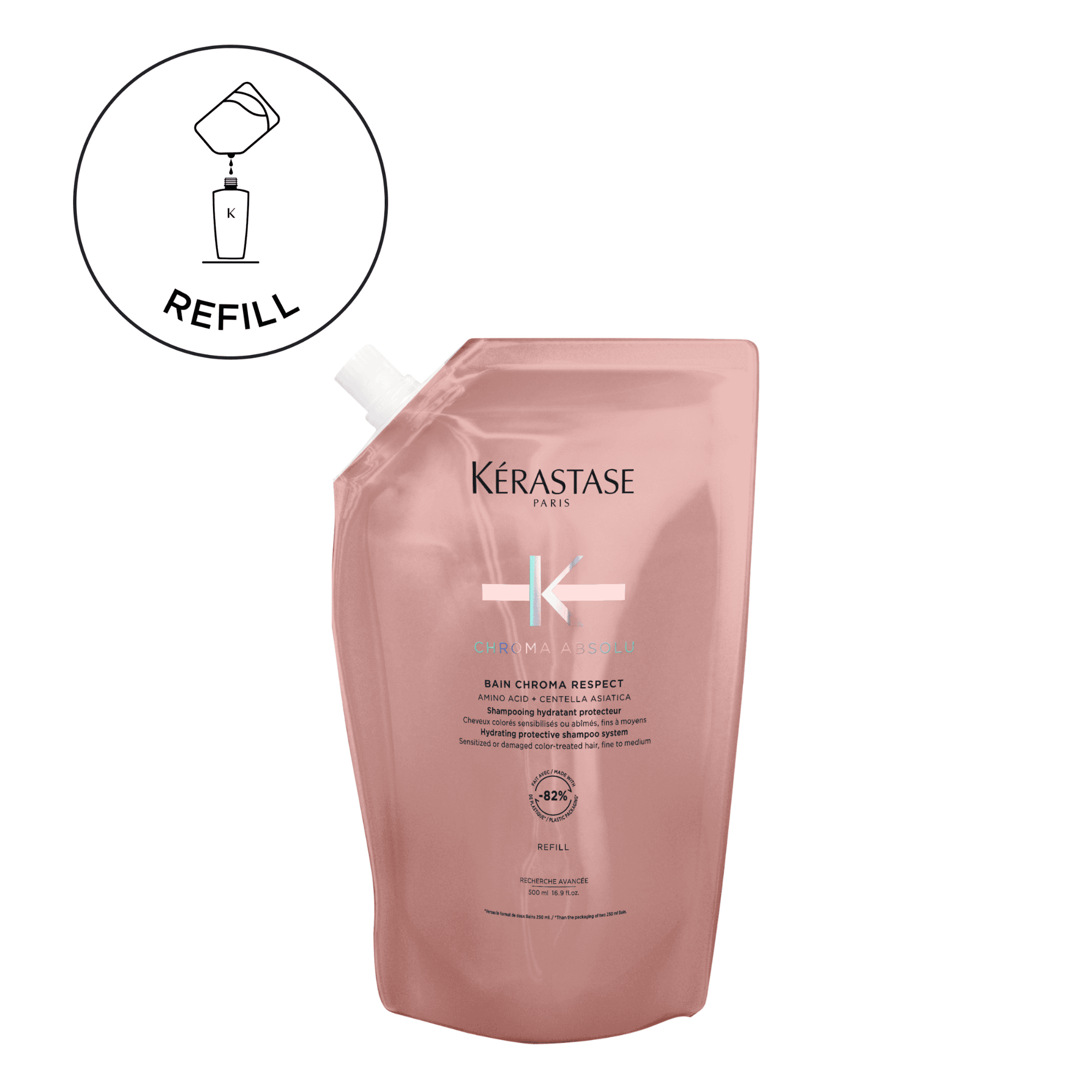 BAIN CHROMA RESPECT SHAMPOO REFILL POUCH 500ml Main image
