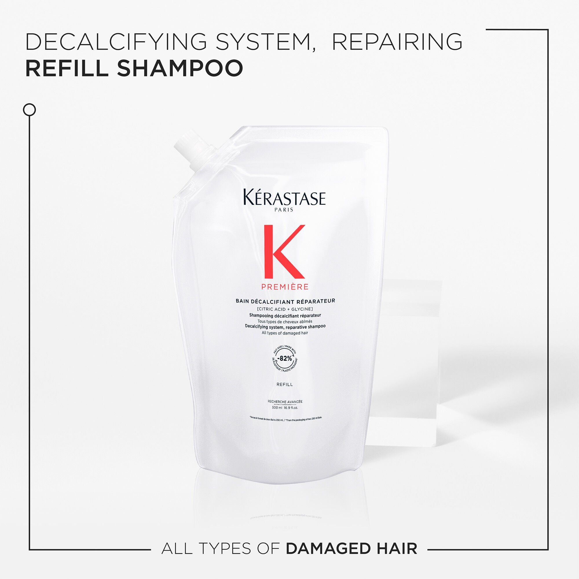 BAIN DÉCALSIFIANT RÉPARATEUR SHAMPOO REFILL POUCH 500ml Secondary image
